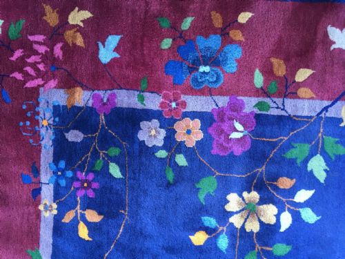 ANTIQUE CHINESE ART DECO CARPET 357M X 269M - ADDITIONAL PHOTO 11