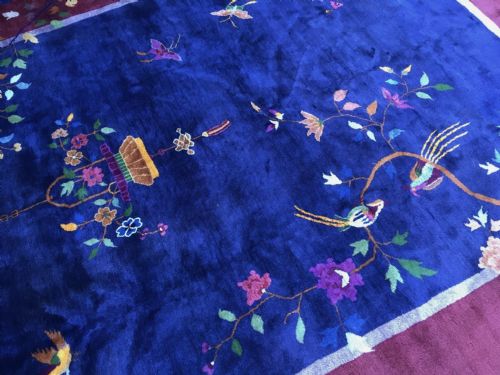 ANTIQUE CHINESE ART DECO CARPET 357M X 269M - ADDITIONAL PHOTO 12