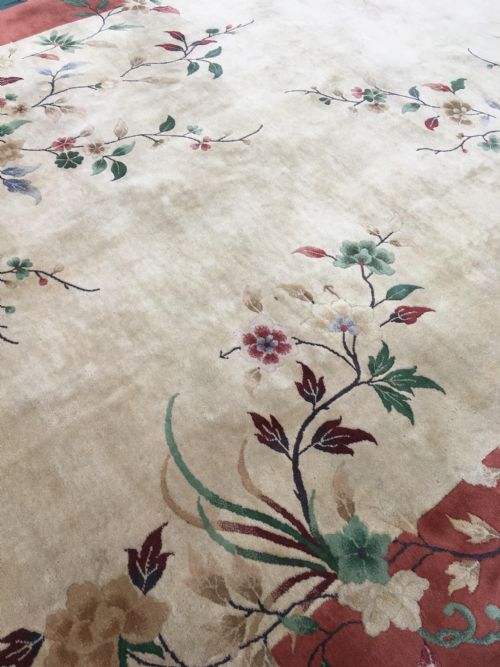 ANTIQUE CHINESE ART DECO CARPET 332M X 244M - ADDITIONAL PHOTO 7