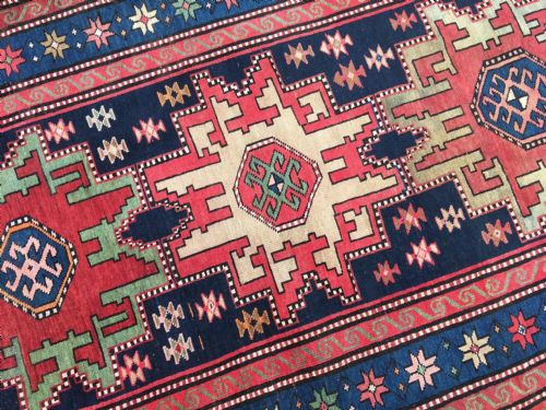 ANTIQUE CAUCASIAN LESGHI RUG 254M X 122M - ADDITIONAL PHOTO 4