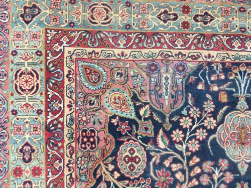 ANTIQUE KERMAN RUG 215M X 136M - ADDITIONAL PHOTO 6