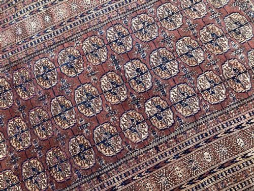 ANTIQUE TURKOMAN BOKHARA RUG 208M X 140M - ADDITIONAL PHOTO 5