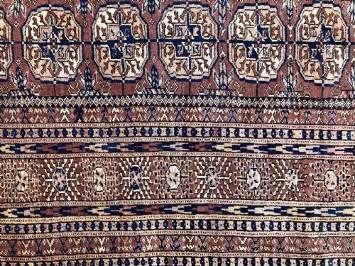 ANTIQUE TURKOMAN BOKHARA RUG 208M X 140M - ADDITIONAL PHOTO 6
