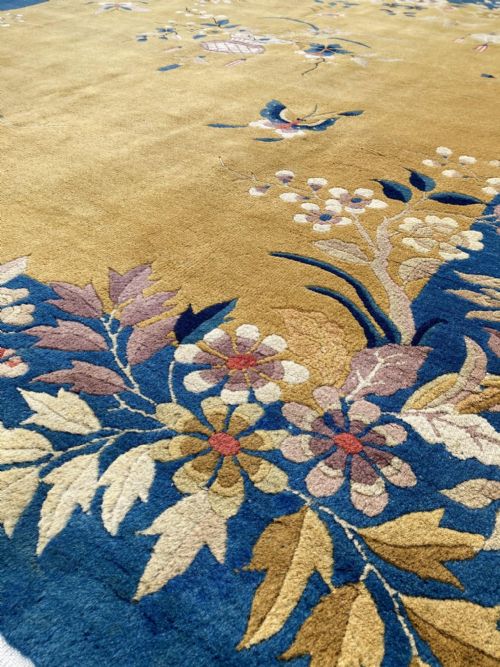 ANTIQUE CHINESE ART DECO CARPET 315M X 271M - ADDITIONAL PHOTO 4
