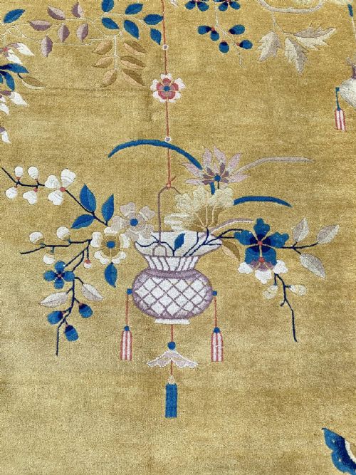 ANTIQUE CHINESE ART DECO CARPET 315M X 271M - ADDITIONAL PHOTO 7
