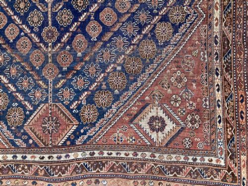 ANTIQUE QASHQAI CARPET 262M X 171M - ADDITIONAL PHOTO 2