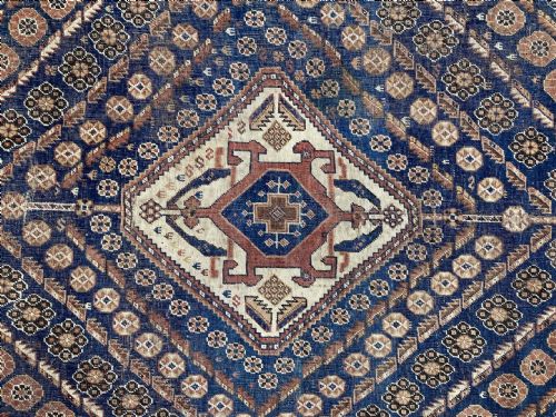 ANTIQUE QASHQAI CARPET 262M X 171M - ADDITIONAL PHOTO 6