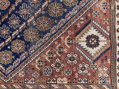 ANTIQUE QASHQAI CARPET 262M X 171M - ADDITIONAL PHOTO 7
