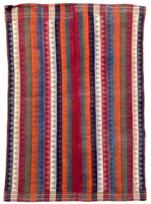 vintage jajim kilim 221m x 152m - CATEGORY: ANTIQUE RUGS - DATED 1930