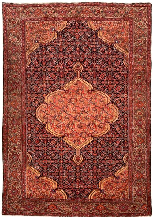 antique malayer rug 205m x 140m - CATEGORY: ANTIQUE RUGS - DATED 1900