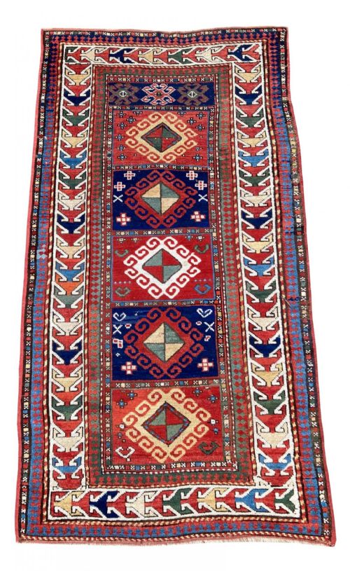 ANTIQUE CAUCASIAN GENDJE RUG 180M X 095M - ADDITIONAL PHOTO 1