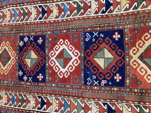 ANTIQUE CAUCASIAN GENDJE RUG 180M X 095M - ADDITIONAL PHOTO 3