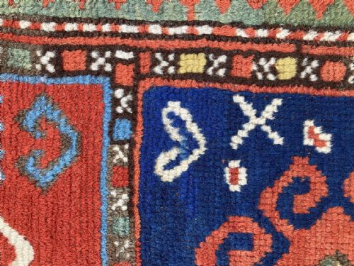 ANTIQUE CAUCASIAN GENDJE RUG 180M X 095M - ADDITIONAL PHOTO 6
