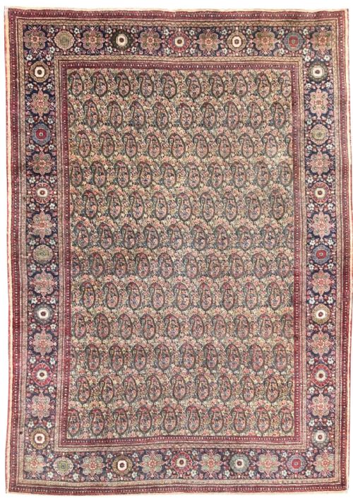 antique tabriz rug 188m x 140m - CATEGORY: ANTIQUE RUGS - DATED 1910