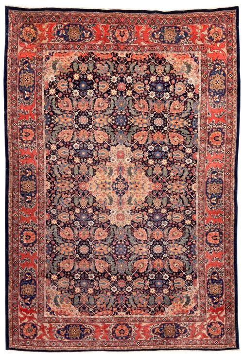 antique tabriz rug 214m x 138m - CATEGORY: ANTIQUE RUGS - DATED 1900