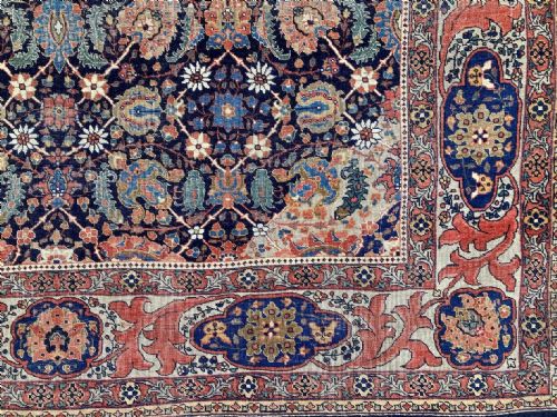 ANTIQUE TABRIZ RUG 214M X 138M - ADDITIONAL PHOTO 2