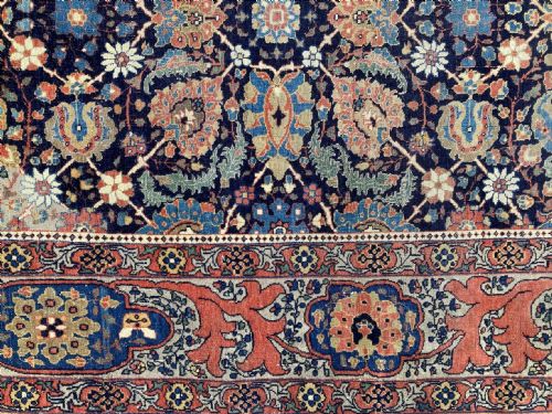 ANTIQUE TABRIZ RUG 214M X 138M - ADDITIONAL PHOTO 5