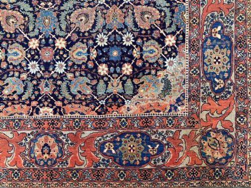 ANTIQUE TABRIZ RUG 214M X 138M - ADDITIONAL PHOTO 7
