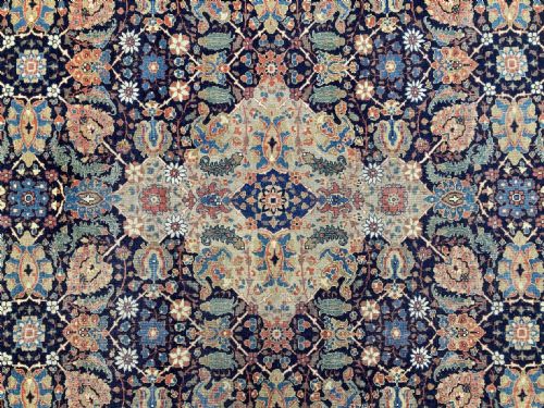 ANTIQUE TABRIZ RUG 214M X 138M - ADDITIONAL PHOTO 8
