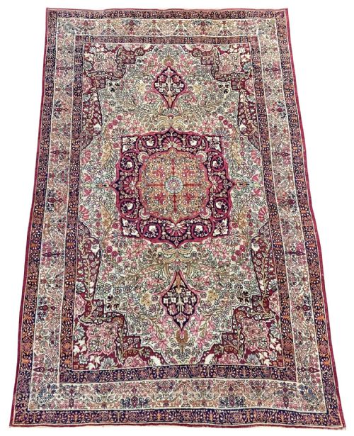 ANTIQUE KERMAN LAVAR RUG 223M X 141M - ADDITIONAL PHOTO 1