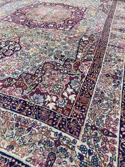 ANTIQUE KERMAN LAVAR RUG 223M X 141M - ADDITIONAL PHOTO 4