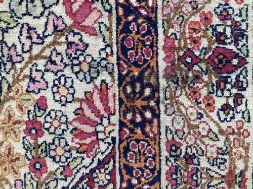 ANTIQUE KERMAN LAVAR RUG 223M X 141M - ADDITIONAL PHOTO 9
