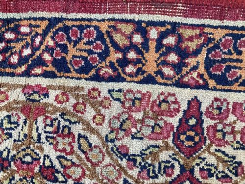 ANTIQUE KERMAN LAVAR RUG 223M X 141M - ADDITIONAL PHOTO 10