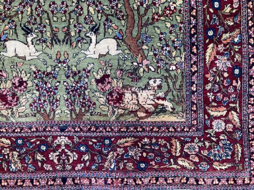 ANTIQUE ISFAHAN RUG 213M X 137M - ADDITIONAL PHOTO 2