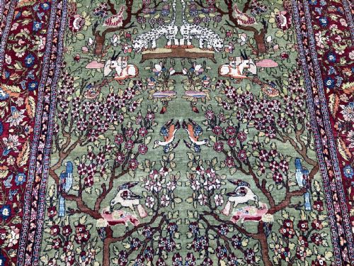 ANTIQUE ISFAHAN RUG 213M X 137M - ADDITIONAL PHOTO 3