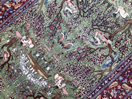 ANTIQUE ISFAHAN RUG 213M X 137M - ADDITIONAL PHOTO 5