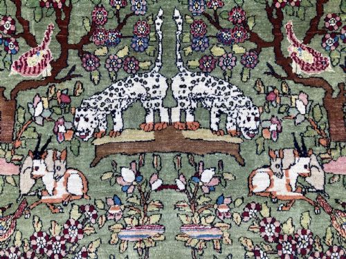 ANTIQUE ISFAHAN RUG 213M X 137M - ADDITIONAL PHOTO 7