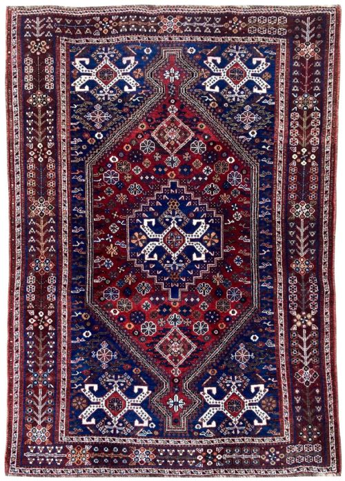 vintage qashqai rug 200m x 137m - CATEGORY: ANTIQUE RUGS - DATED 1940