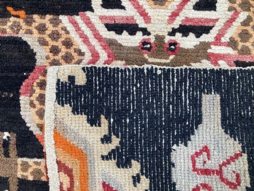 ANTIQUE TIBETAN DRAGON RUG 158M X 082M - ADDITIONAL PHOTO 8