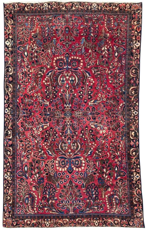 antique sarouk rug 193m x 117m - CATEGORY: ANTIQUE RUGS - DATED 1920