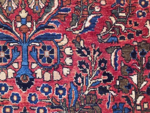 ANTIQUE SAROUK RUG 193M X 117M - ADDITIONAL PHOTO 7