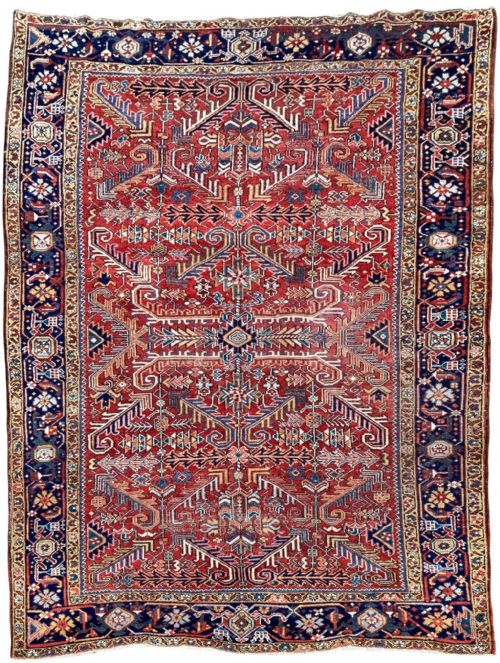 antique heriz carpet 336m x 244m - CATEGORY: ANTIQUE RUGS - DATED 1910