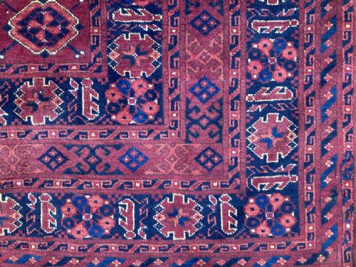 ANTIQUE AFGHAN BESHIR CARPET 320M X 265M - ADDITIONAL PHOTO 2