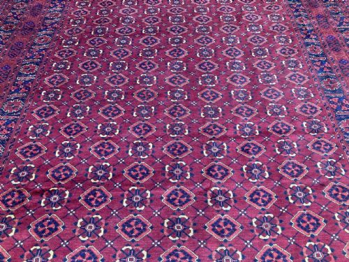 ANTIQUE AFGHAN BESHIR CARPET 320M X 265M - ADDITIONAL PHOTO 3