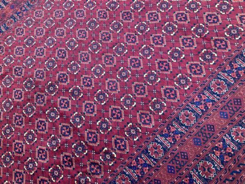 ANTIQUE AFGHAN BESHIR CARPET 320M X 265M - ADDITIONAL PHOTO 5