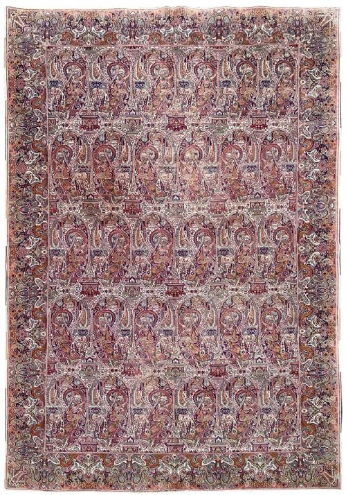 antique kirman carpet 267m x 184m - CATEGORY: ANTIQUE RUGS - DATED 1910