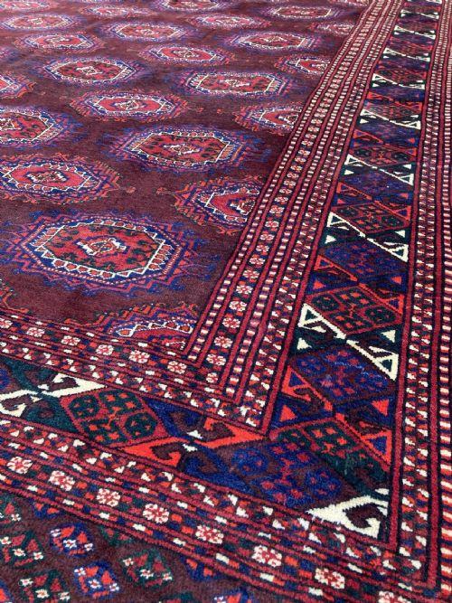 ANTIQUE TURKMEN TEKKE CARPET 320M X 200M - ADDITIONAL PHOTO 4