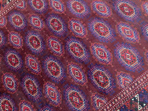 ANTIQUE TURKMEN TEKKE CARPET 320M X 200M - ADDITIONAL PHOTO 5