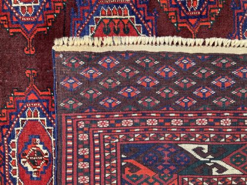 ANTIQUE TURKMEN TEKKE CARPET 320M X 200M - ADDITIONAL PHOTO 9