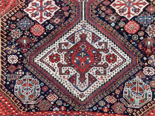 ANTIQUE QASHQAI RUG 147M X 104M - ADDITIONAL PHOTO 5