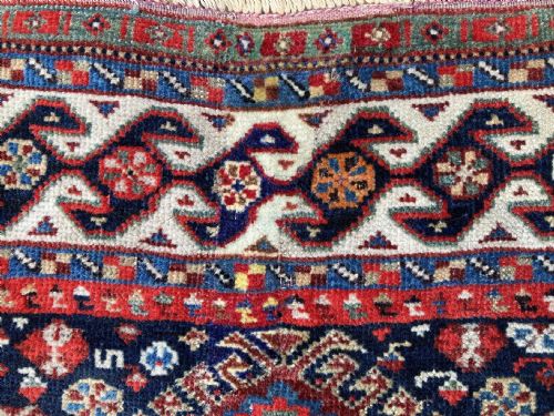 ANTIQUE QASHQAI RUG 147M X 104M - ADDITIONAL PHOTO 13
