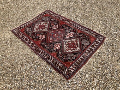 ANTIQUE QASHQAI RUG 147M X 104M - ADDITIONAL PHOTO 15