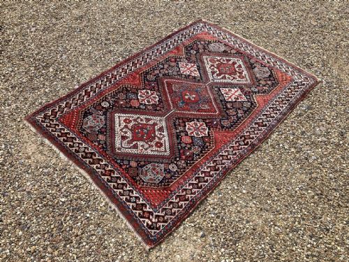 ANTIQUE QASHQAI RUG 147M X 104M - ADDITIONAL PHOTO 16