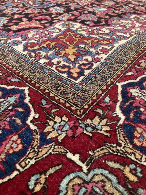 ANTIQUE ISFAHAN RUG 210M X 142M - ADDITIONAL PHOTO 6