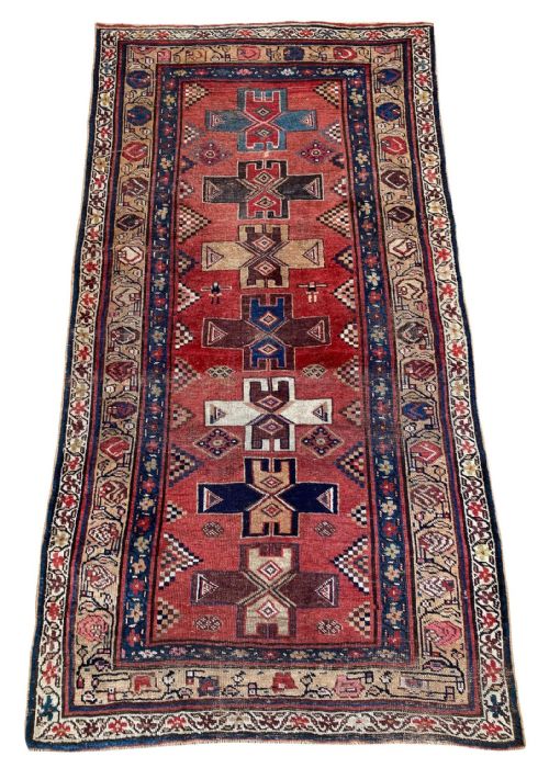 ANTIQUE KURDISH RUG 224M X 119M - ADDITIONAL PHOTO 1