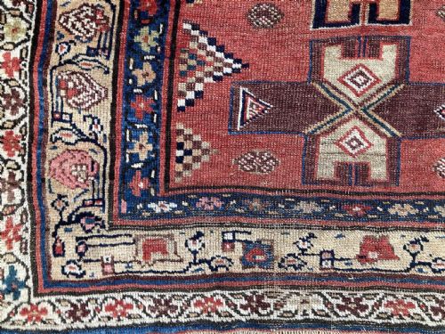 ANTIQUE KURDISH RUG 224M X 119M - ADDITIONAL PHOTO 2